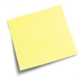 Amend Trust with Post It Note